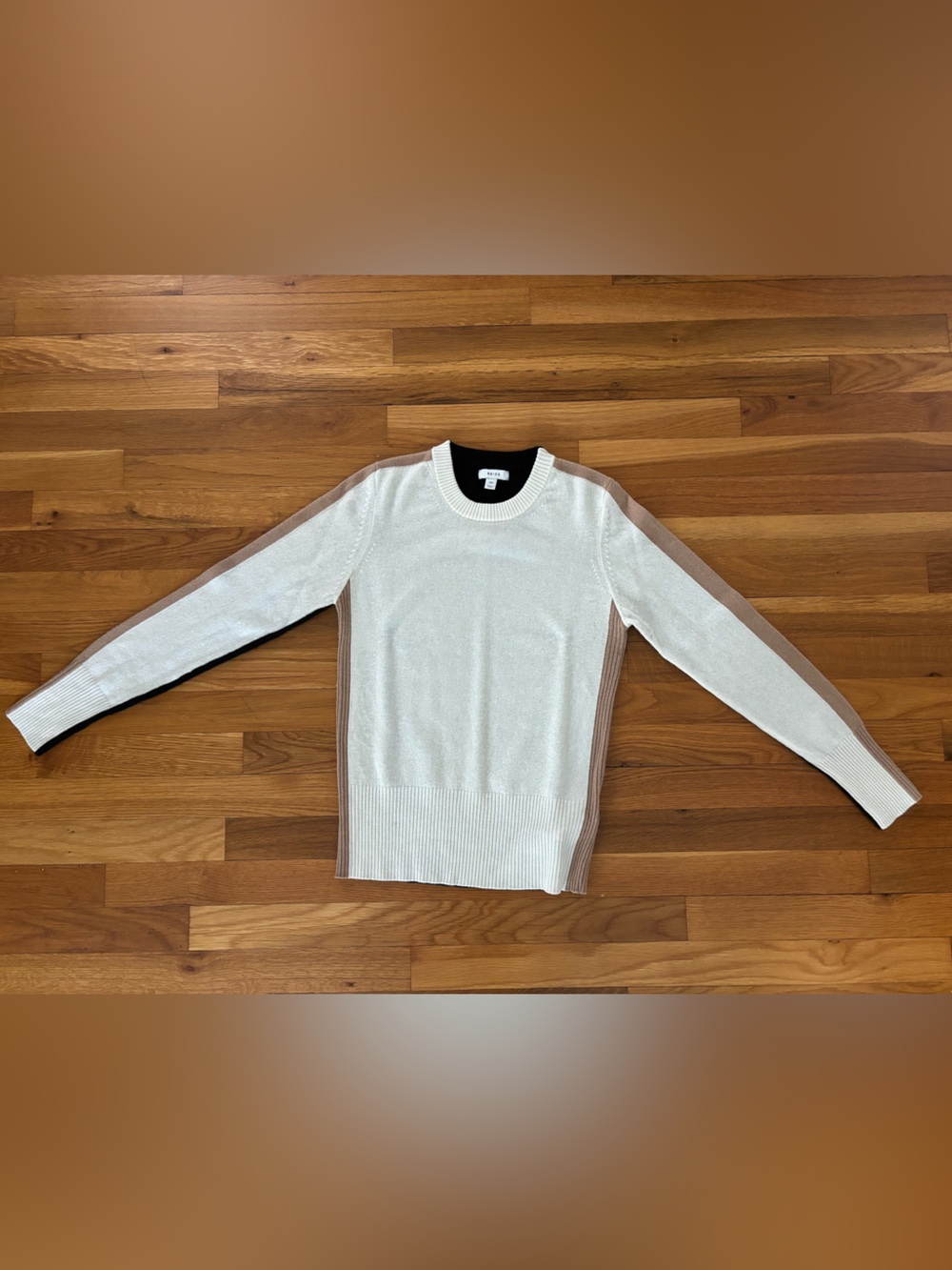 Reiss Addison Wool Blend Colourblock Jumper